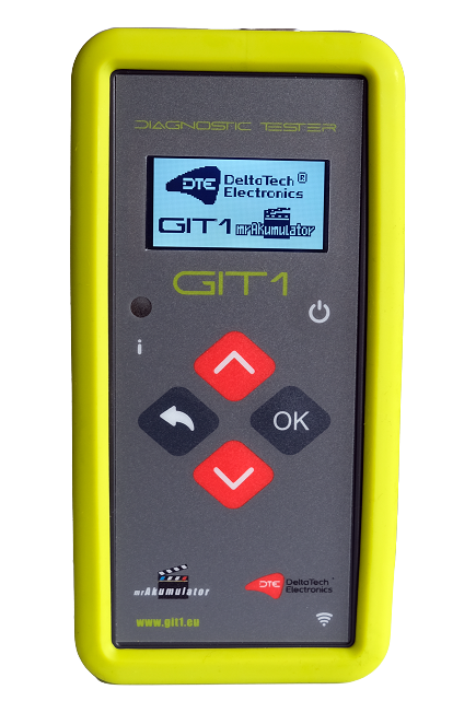 Profesjonalny Tester Akumulatorów GIT1 - widok urządzenia